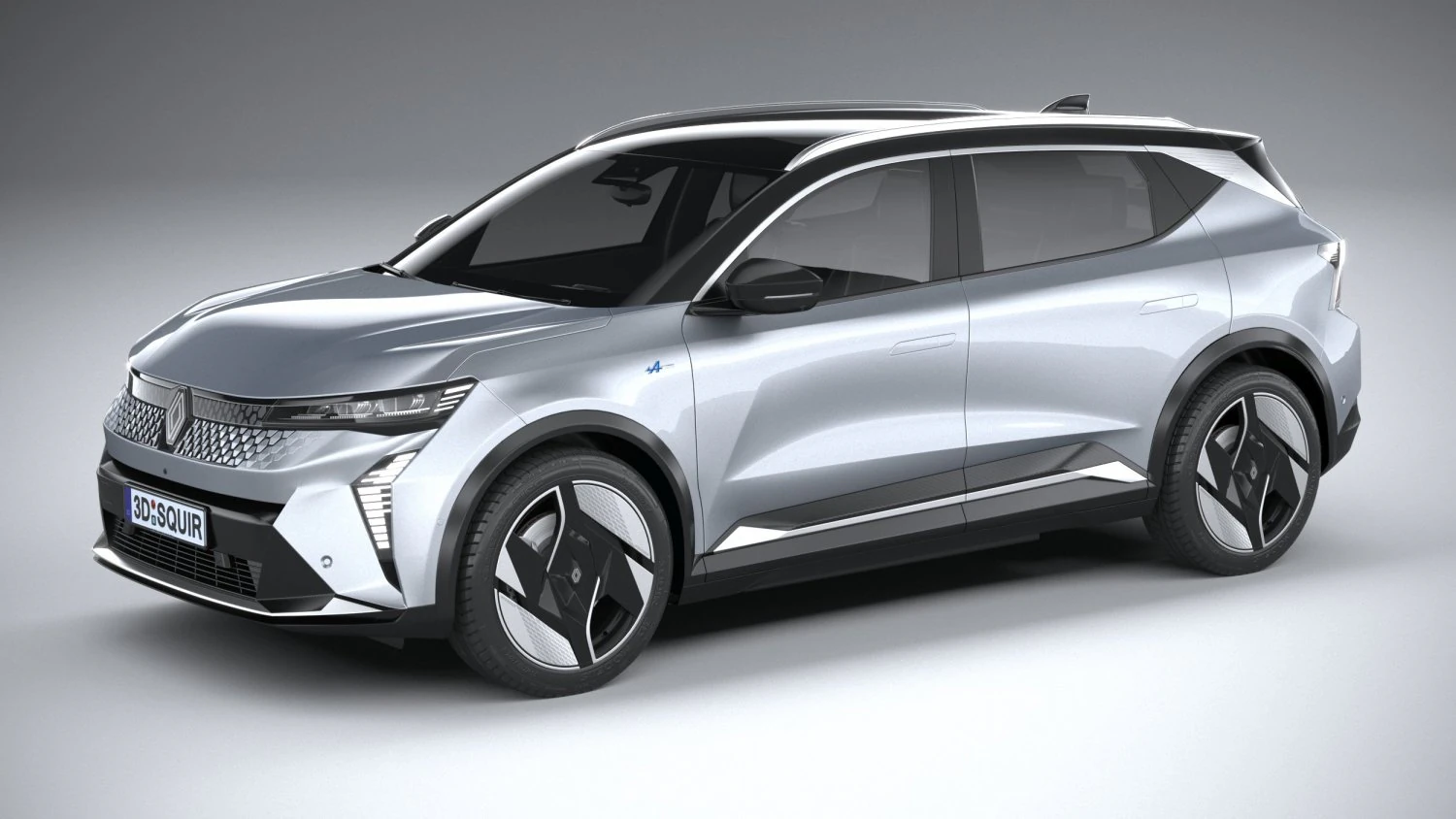 Renault Scenic E-Tech 2024 3D Model .c4d .max .obj .3ds .fbx .stl .blend 