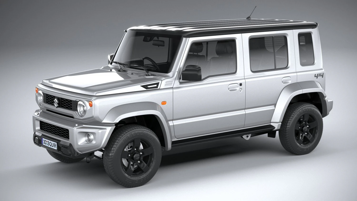 Suzuki Jimny 4style 5-door 2024 3D Model .c4d .max .obj .3ds .fbx .stl .blend