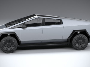 Tesla Cybertruck 2025 3D 모델