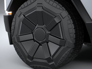 Tesla Cybertruck 2025 3D 모델