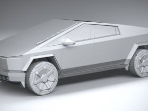 Tesla Cybertruck 2025 3D 모델