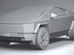 Tesla Cybertruck 2025 3D 모델