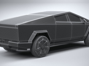 Tesla Cybertruck 2025 3D 모델