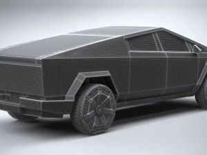 Tesla Cybertruck 2025 3D Model