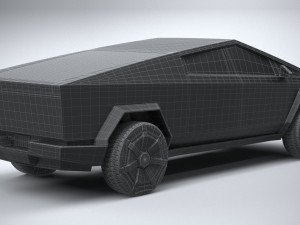 Tesla Cybertruck 2025 3D 모델