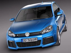 Volkswagen Golf R 2012 3D Model