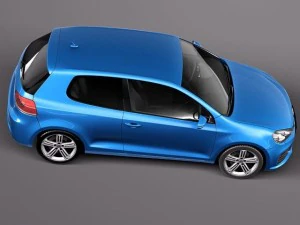 Volkswagen Golf R 2012 3D Model