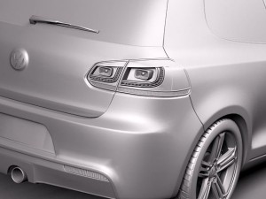 Volkswagen Golf R 2012 Model 3D