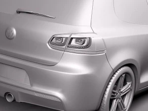 Volkswagen Golf R 2012 3D Model