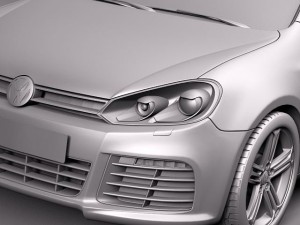 Volkswagen Golf R 2012 Model 3D