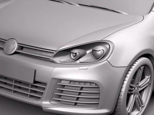 Volkswagen Golf R 2012 3D Model