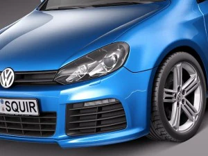 Volkswagen Golf R 2012 3D Model