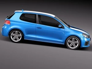 Volkswagen Golf R 2012 3D Model