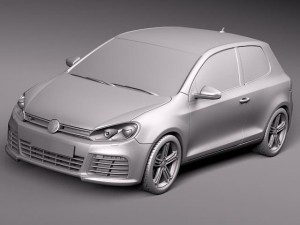Volkswagen Golf R 2012 Model 3D