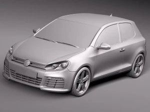 Volkswagen Golf R 2012 3D Model