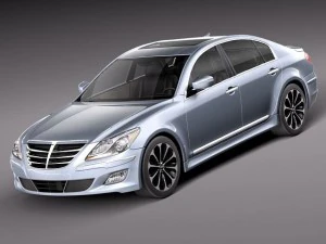 Hyundai Genesis berlina 2012 Modello 3D