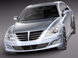 Hyundai Genesis Sedan 2012 Model 3D