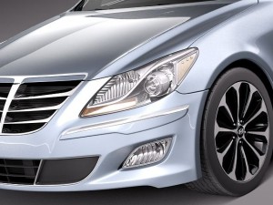Hyundai Genesis Sedan 2012 Model 3D