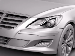 Hyundai Genesis Sedan 2012 3D Model