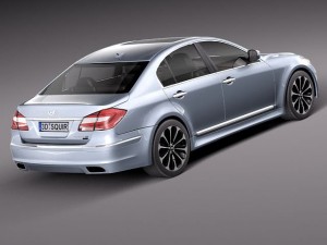 Hyundai Genesis Sedan 2012 Model 3D