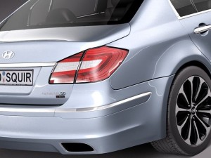 Hyundai Genesis Sedan 2012 Model 3D