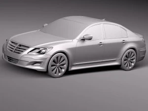 Hyundai Genesis Sedan 2012 3D Model