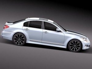 Hyundai Genesis Sedan 2012 Model 3D