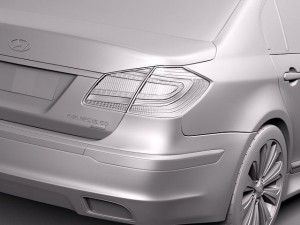 Hyundai Genesis Sedan 2012 Model 3D
