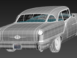 Oldsmobile 88 Coupe 1957 Modelo 3D