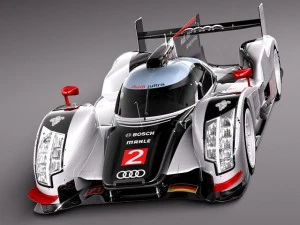 Audi R18 2012 yarış arabası 3D Model