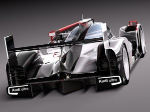 Audi R18 2012 race car 3D Modell
