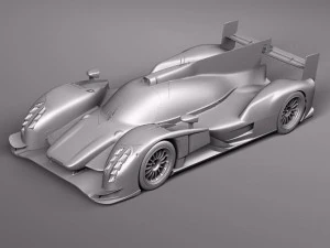 Audi R18 2012 yarış arabası 3D Model