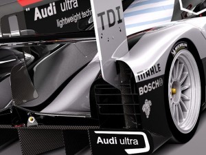 Audi R18 2012 race car 3D Modell