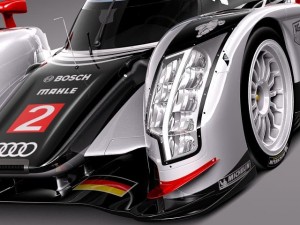 Audi R18 2012 race car 3D Modell