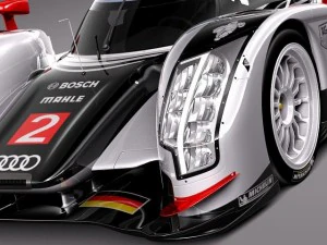 Audi R18 2012 yarış arabası 3D Model