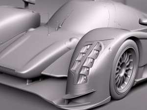 Audi R18 2012 race car 3D Modell