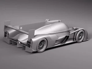 Audi R18 2012 yarış arabası 3D Model