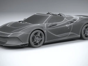 Ferrari SP-8 2024 3D Model