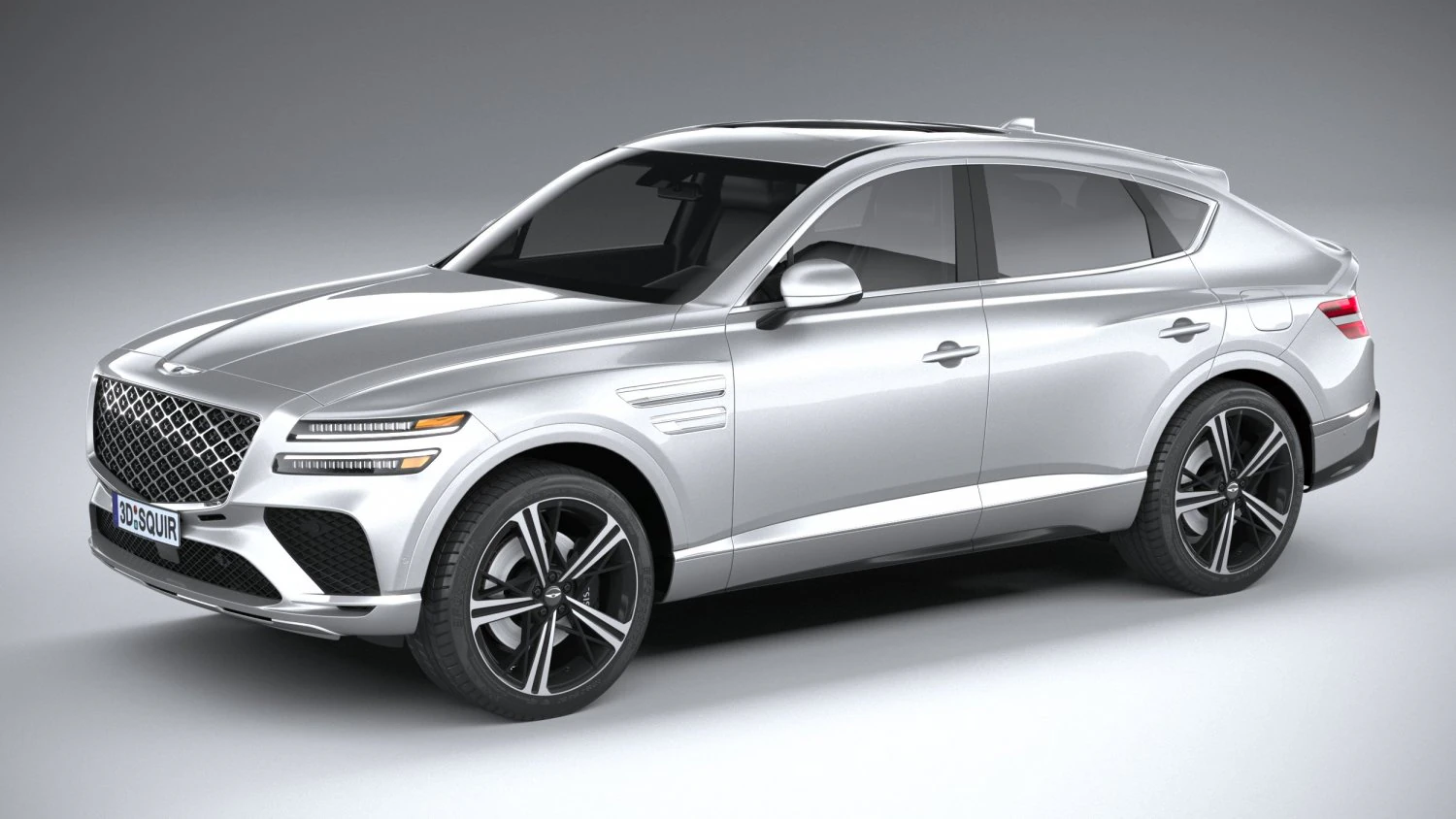 Genesis GV80 Coupe 2025 3D Model .c4d .max .obj .3ds .fbx .stl .blend 