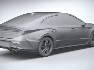 Hyundai Sonata N-Line 2024 3D Model
