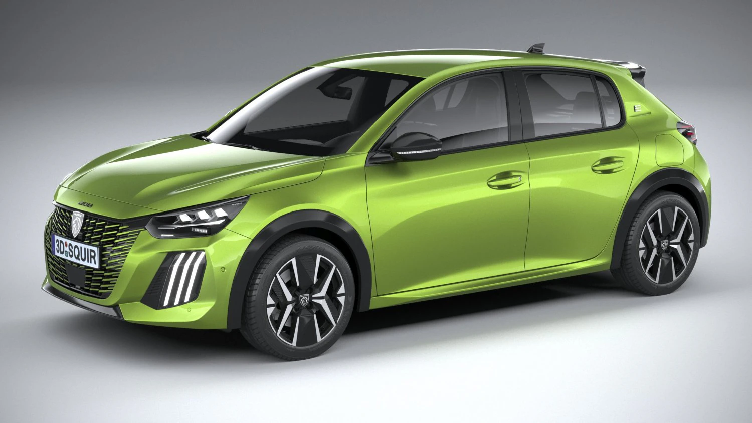 Peugeot 208 2024 3D Model .c4d .max .obj .3ds .fbx .stl .blend