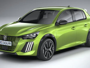 Peugeot 208 2024 3D Model