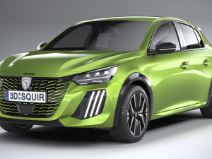 Peugeot 208 2024 Model 3D