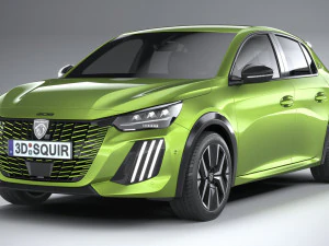 Peugeot 208 2024 3D Model