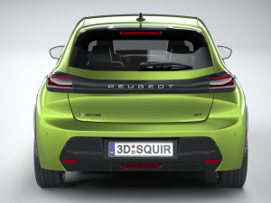 Peugeot 208 2024 Model 3D