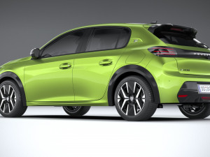 Peugeot 208 2024 Model 3D