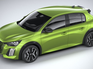 Peugeot 208 2024 Model 3D