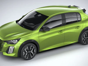 Peugeot 208 2024 3D Model