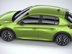 Peugeot 208 2024 3D Model