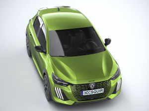 Peugeot 208 2024 Model 3D